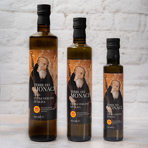 olio extravergine di oliva DOP Cilento terre dei monaci