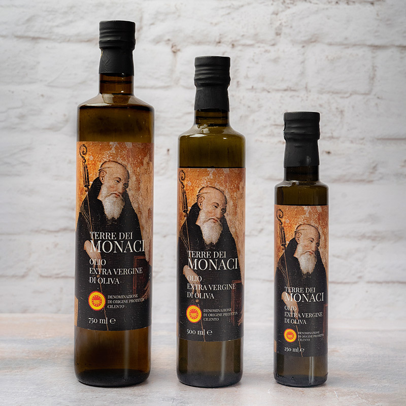 olio extravergine di oliva DOP Cilento terre dei monaci