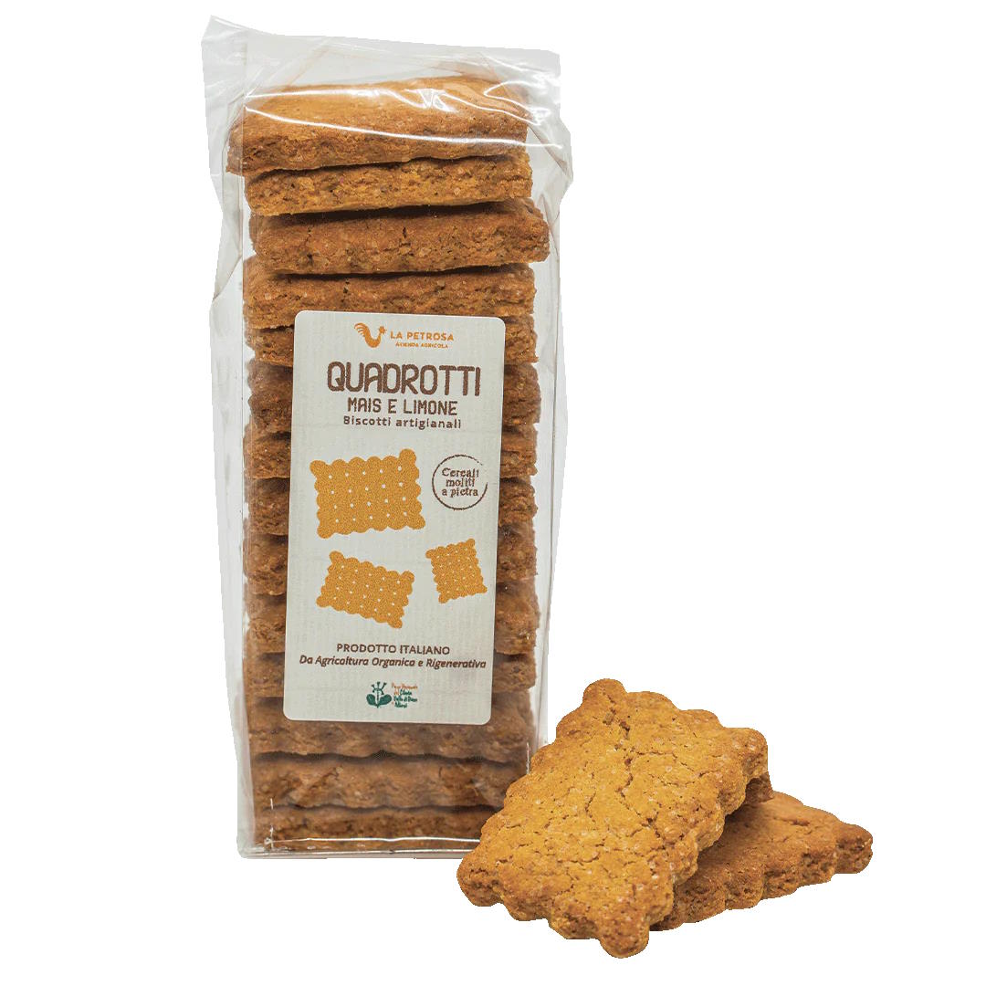 Quadrotti mais e limone La Petrosa
