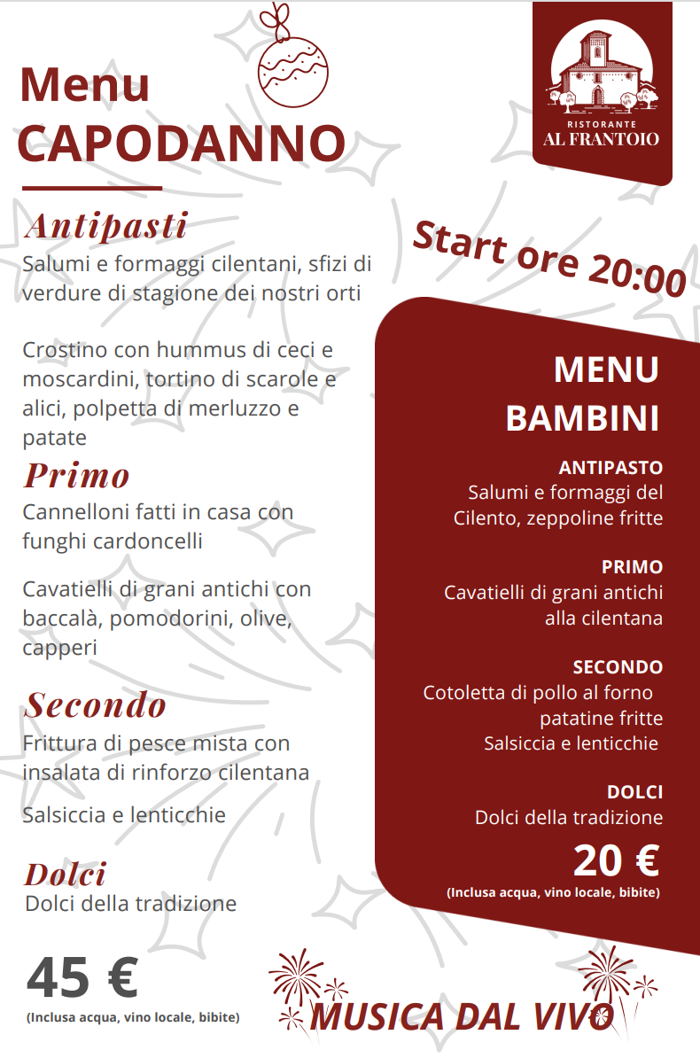 menu capodanno 2023