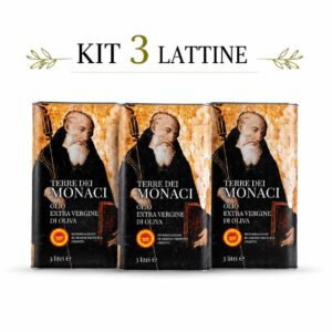 olio evo dop cilento terre dei monaci 3 lattine