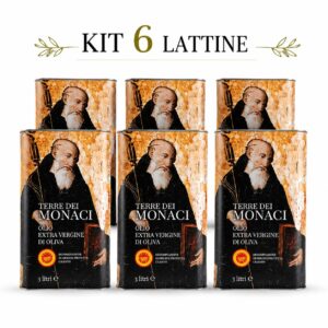 olio evo dop cilento terre dei monaci 6 lattine